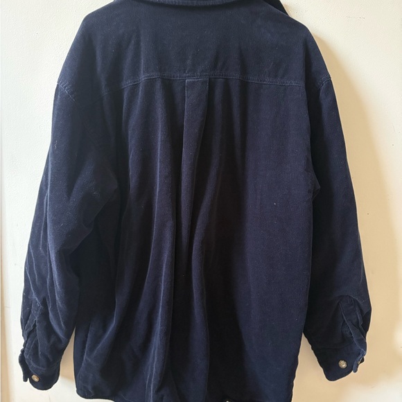 Levi's Men's Navy Corduroy Shirt Jacket Fleece Lined Shacket Size Large - Picture 3 of 4